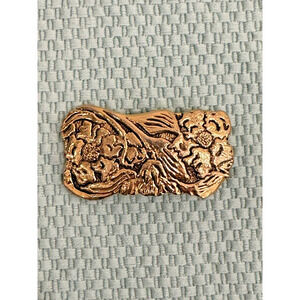 Leather Shop Art Nouveau Women's Belt Buckle 1980's